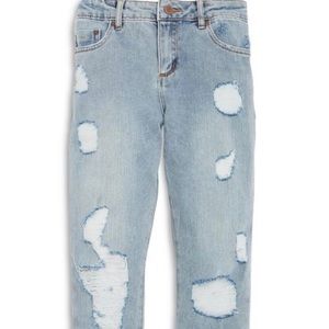Aqua girls by Bloomingdales distressed denim jeans